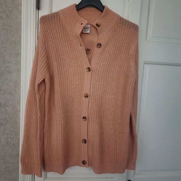 NWT.Blair Apricot Button-Up Chunki Cardigan Swter - Picture 2 of 8